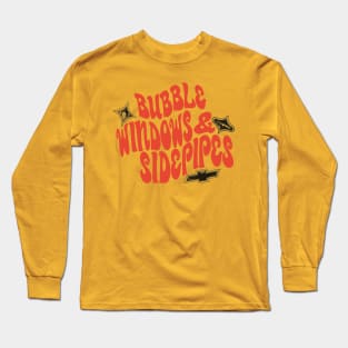 Bubble Windows & Side Pipes! (Vintage Red) Long Sleeve T-Shirt